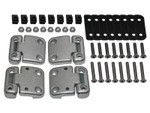 DA1070W - Full Front Door Hinge Kit for Defender (TD5 Style Heavy-Duty Door Hinges) with Stainless Steel Nut, Bolts and Plastic Shims Image 1 Thumbnail