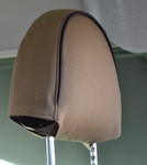 EXT019-5 - Front Outer Seat Covers (Pair) - Defender Puma / TD4 2007 onwards - Sand Canvas - By Exmoor Trim Image 2 Thumbnail