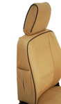 EXT019-1 - Front Outer Seat Covers (Pair) - Defender Pre 2007 - Sand Canvas - By Exmoor Trim Image 4 Thumbnail