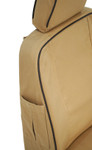 EXT019-1 - Front Outer Seat Covers (Pair) - Defender Pre 2007 - Sand Canvas - By Exmoor Trim Image 15 Thumbnail