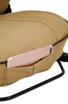 EXT019-1 - Front Outer Seat Covers (Pair) - Defender Pre 2007 - Sand Canvas - By Exmoor Trim Image 5 Thumbnail