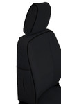 EXT019-45 - Front Outer Seat Covers (Pair) - Defender Pre 2007 - Black Canvas - By Exmoor Trim Image 3 Thumbnail