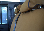 EXT019-10 - 2nd Row 60/40 Split Seat Covers - Defender Puma / TD4 from 2007 onwards - Canvas Sand - By Exmoor Trim Image 7 Thumbnail