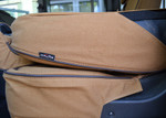 EXT019-10 - 2nd Row 60/40 Split Seat Covers - Defender Puma / TD4 from 2007 onwards - Canvas Sand - By Exmoor Trim Image 3 Thumbnail