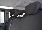 EXT019-49 - 2nd Row 60/40 Split Seat Covers - Defender Puma / TD4 from 2007 onwards - Canvas Black - By Exmoor Trim Image 4 Thumbnail