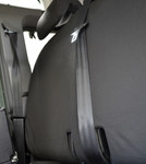 EXT019-49 - 2nd Row 60/40 Split Seat Covers - Defender Puma / TD4 from 2007 onwards - Canvas Black - By Exmoor Trim Image 3 Thumbnail