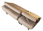 EXT019-8 - 2nd Row Canvas Seat Covers - Defender with 60/40 Split Bench Seat (4 Piece) - Pre 2007 - Sand - By Exmoor Trim Image 6 Thumbnail