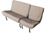 EXT019-8 - 2nd Row Canvas Seat Covers - Defender with 60/40 Split Bench Seat (4 Piece) - Pre 2007 - Sand - By Exmoor Trim Image 1 Thumbnail