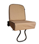 EXT019-12 - Inward Facing Tip Up Seat Cover - Defender up to 2007 - Sand Canvas - By Exmoor Trim Image 3 Thumbnail