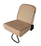 EXT019-12 - Inward Facing Tip Up Seat Cover - Defender up to 2007 - Sand Canvas - By Exmoor Trim Image 1 Thumbnail
