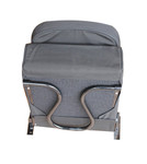 EXT019-50 - Inward Facing Tip Up Seat Cover - Defender up to 2007 - Black Canvas - By Exmoor Trim Image 6 Thumbnail