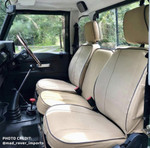 EXT019-6 - Front Centre Seat Canvas Cover - Defender up to 2007 - Sand - By Exmoor Trim Image 2 Thumbnail