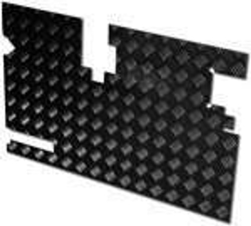 LR100B - Chequer Plate for Rear Door Casing for Defender89-93 In Black 2mm Plate LR100B - Chequer Plate for Rear Door Casing for Defender89-93 In Black 2mm Plate