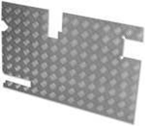LR157S-3 - Defender Safari Door Chequer Plate - With 90mm Wiper Cut Out - 3mm Satin - CLEARANCE