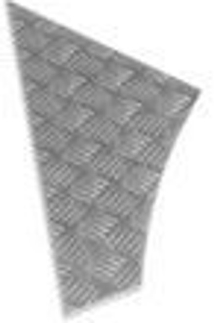 LR158-3O/S - Off Side Safari Rear Defender Lower Quarter in Chequer Plate-3mm LR158-3O/S - Off Side Safari Rear Defender Lower Quarter in Chequer Plate-3mm