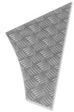 LR158S-3N/S - Near Side Safari Rear Defender Lower Quarter in Chequer Plate-Satin Finish 3mm