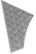 LR158S-3O/S - Off Side Safari Rear Defender Lower Quarter in Chequer Plate-Satin Finish 3mm