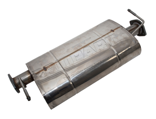 WCE000030 - Stainless Steel Defender 90 Exhaust Centre Silencer for TD5 Engine - By SS Exhaust