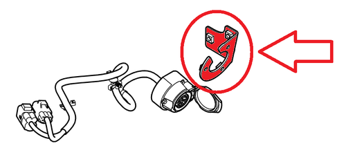 VPLGT0138 - 13 Pin Socket Towing Electrics Support Bracket - Range Rover L405 - Genuine Land Rover