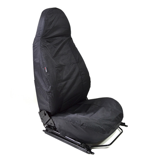 EXT018-10 - Modular Seat Covers (Pair) - Defender 1987-2016 - Black Waterproof Nylon - By Exmoor Trim EXT018-10 - Modular Seat Covers (Pair) - Defender 1987-2016 - Black Waterproof Nylon - By Exmoor Trim
