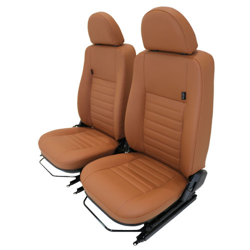 EXT308 - Pair of Post 2007 Defender Puma Heated Seats with Twin Stalk Headrest - Fits Defender 90 and 110 - Choice of Finishes Available - by Exmoor Trim EXT308 - Pair of Post 2007 Defender Puma Heated Seats with Twin Stalk Headrest - Fits Defender 90 and 110 - Choice of Finishes Available - by Exmoor Trim