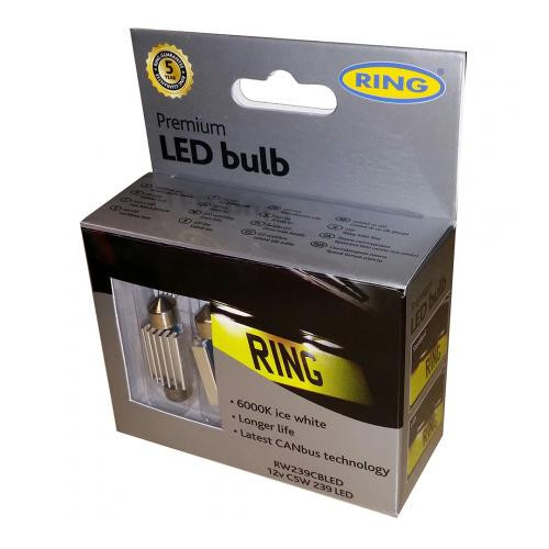LRC1386 | 586438LED - Set of Two LED Bulbs for Interior Lamp on Defender - From MA Chassis Number 300TDI Onwards for AMR3155 - Also Fits Multiple Other Vehicles - Discovery 1 & 2