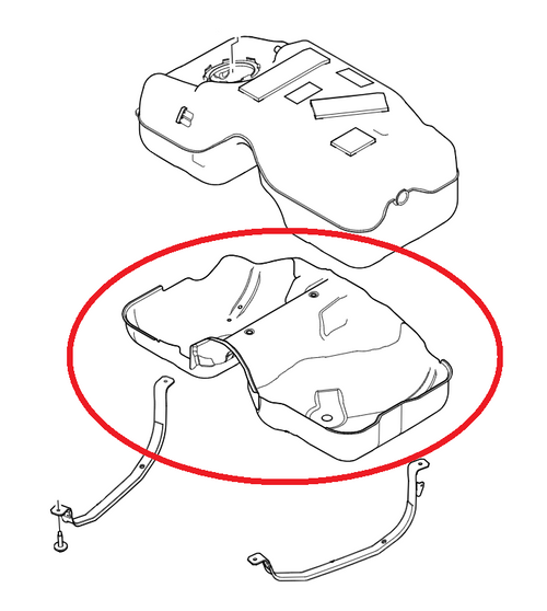LR122799 - Fuel Tank Shield - 2.0 AJ200 - Discovery Sport - Genuine Land Rover