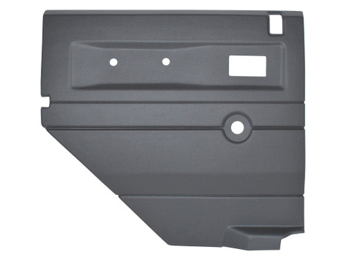 TF2483 - 2nd Row Door Card for Defender up to 2007 - LHS - Manual Window - Dark Grey - By Terrafirma