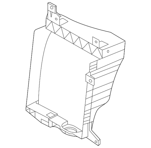 LR128286 - Radiator Air Deflector Frame - 2.0 AJ200, 3.0 AJ20 Diesel & Petrol, 5.0 AJ133 Petrol - Defender 2020 - Genuine Land Rover