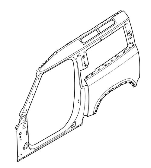 LR130711 - RH Body Side Panel - Outer Short Wheelbase - Defender 2020 onwards - Genuine Land Rover