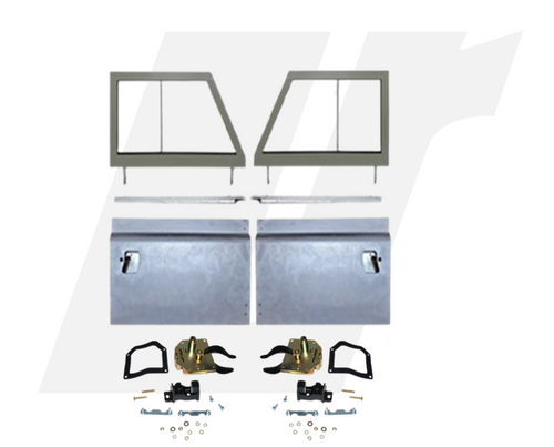LRC2313 - Front Defender Door Conversion Kit - Pair of Front Doors to Fit Series 3 Doors to your Defender - Includes Galvanised Door Bottoms