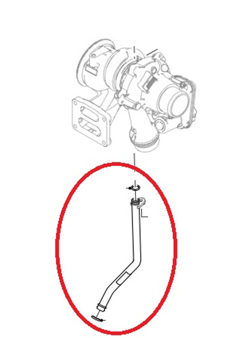 LR159867 - Turbo Oil Return Hose for 2.0 Petrol Ingenium - Range Rover Evoque and Discovery Sport - Genuine Land Rover Product LR159867 - Turbo Oil Return Hose for 2.0 Petrol Ingenium - Range Rover Evoque and Discovery Sport - Genuine Land Rover Product