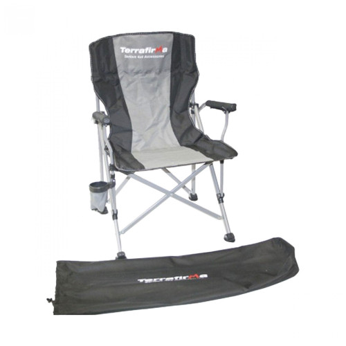TF1720 - Terrafirma Expedition Folding Chair - By Terrafirma - Camping Chair comes with Carry Bag and Cup Holder