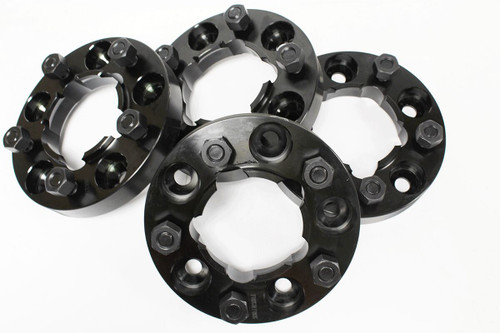 TF301B - Black Aluminium, 30mm Hub Centric Wheel Spacers for Defender, Discovery 1 and Range Rover Classic - Terrafirma - Set of Four TF301B - Black Aluminium, 30mm Hub Centric Wheel Spacers for Defender, Discovery 1 and Range Rover Classic - Terrafirma - Set of Four
