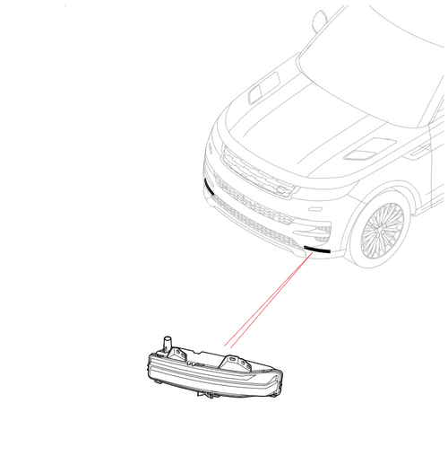 451123657- Front Fog Lamp - Left - L461 Range Rover Sport 2023 onwards - Genuine Land Rover