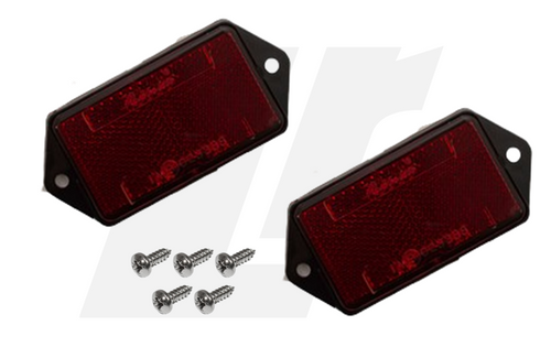 LRC10851 - Rear Reflector with Stainless Screws Set - Land Rover Defender  up to 2001