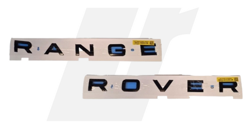 LRC10875 - Rear RANGE ROVER Badge Set - Black - L461 Range Rover Sport 2023 onwards - Genuine Land Rover