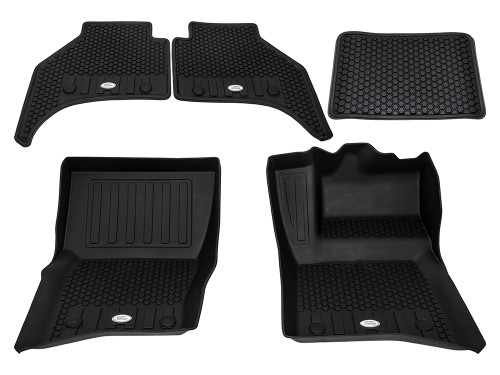 VPLLE0046 - First & Second Rubber Mat Set for 110 Defender (2020 Onwards) - Right Hand Drive - Genuine Land Rover