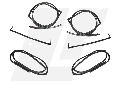 LRC10997 - Defender Front & Side Door Seal Kit - Right and Left Hand Seals - Includes Upgraded Sill Seals - fits from 1983 to 2016 Land Rover Defenders