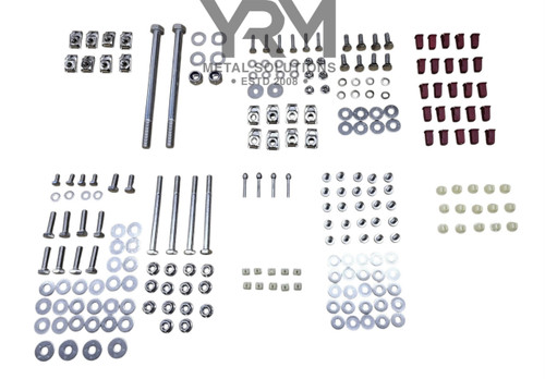 YRM1167 - Bulkhead Stainless Steel Bolt & Plastic Fastener Kit - Defender (1983-2006) - by YRM