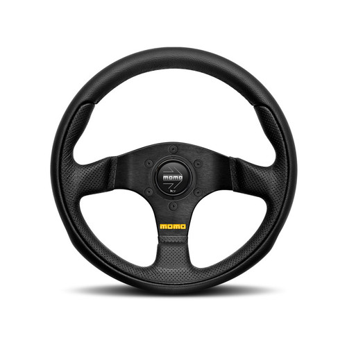 M11102640211R - Defender Momo Team 300mm Steering Wheel In Black Leather