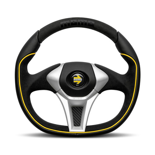 VGT502BKYE35R - MOMO GT-50 2.0 Steering Wheel - Yellow Stitching