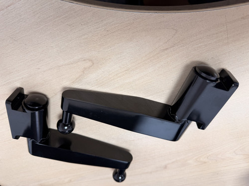 MTC5083 - Gloss Black Aluminium Mirror Arms for Land Rover Defender - Comes as a Pair - Fits Either Side from 1984-2016