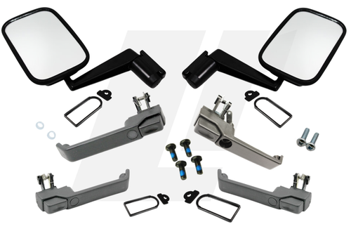 LRC350 - Defender Plastics Refresh Kit - Replace Those Faded Door Handles and Mirrors - Defender 90 and 110 options available - EXCLUSIVE TO LR PARTS