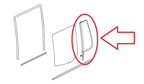 LR044521 - Side Door Quarter Glass - Optikool - Left Side - Discovery 4 - Genuine Land Rover