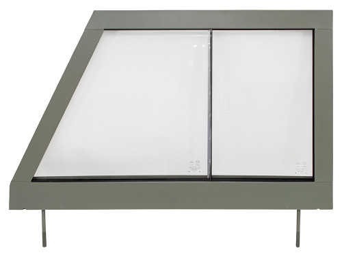 MTC5383G - Land Rover Series 2A & 3 Left Hand Door Top - With Glass - Fully Glazed - For Vehicles with Plastic Catch MTC5383G - Land Rover Series 2A & 3 Left Hand Door Top - With Glass - Fully Glazed - For Vehicles with Plastic Catch