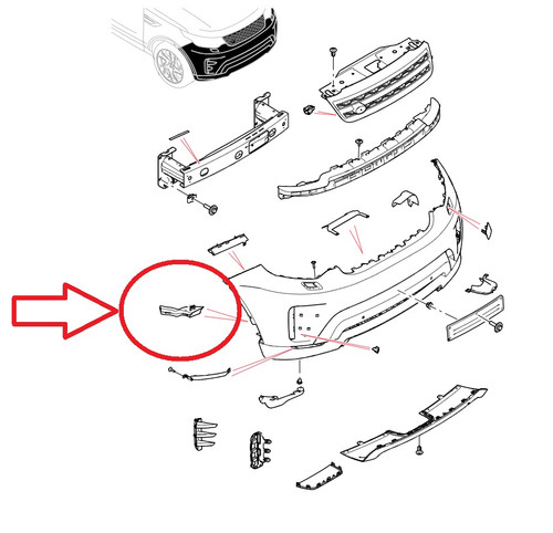 LR083227 - Brake Caliper Cooling Duct - Right Hand Side - Discovery 5 - Genuine Land Rover