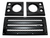 LRC6030 - Defender XS Front Grille and Headlamp Surrounds in Black Gloss Standard Grille - Fits All Defenders from 1983-2016