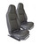 EXT307-1BV - Defender Puma Premium Upgrade Trim Kit - Black Vinyl / White Stitch - By Exmoor Trim