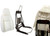 EXT307-1BV - Defender Puma Premium Upgrade Trim Kit - Black Vinyl / White Stitch - By Exmoor Trim